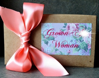 Grown A** Woman Gift Set. Bath Salts & Body Butter. Grown A** Woman. Gag Gift. Funny Gift for Her. Funny Gifts for Friends. Cheer Up Gift.