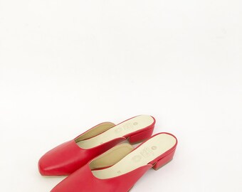 Thelma Flat Mules (Handmade to order)