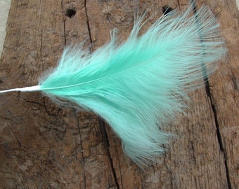Marabou Feather Pick - Aqua