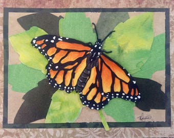 Monarch Original Cut Paper Art