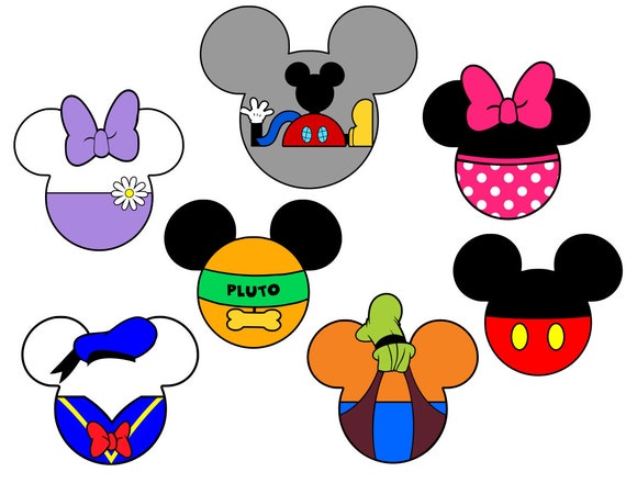 Download Mickey Mouse Clubhouse Mickey Heads svg pdf png dxf files