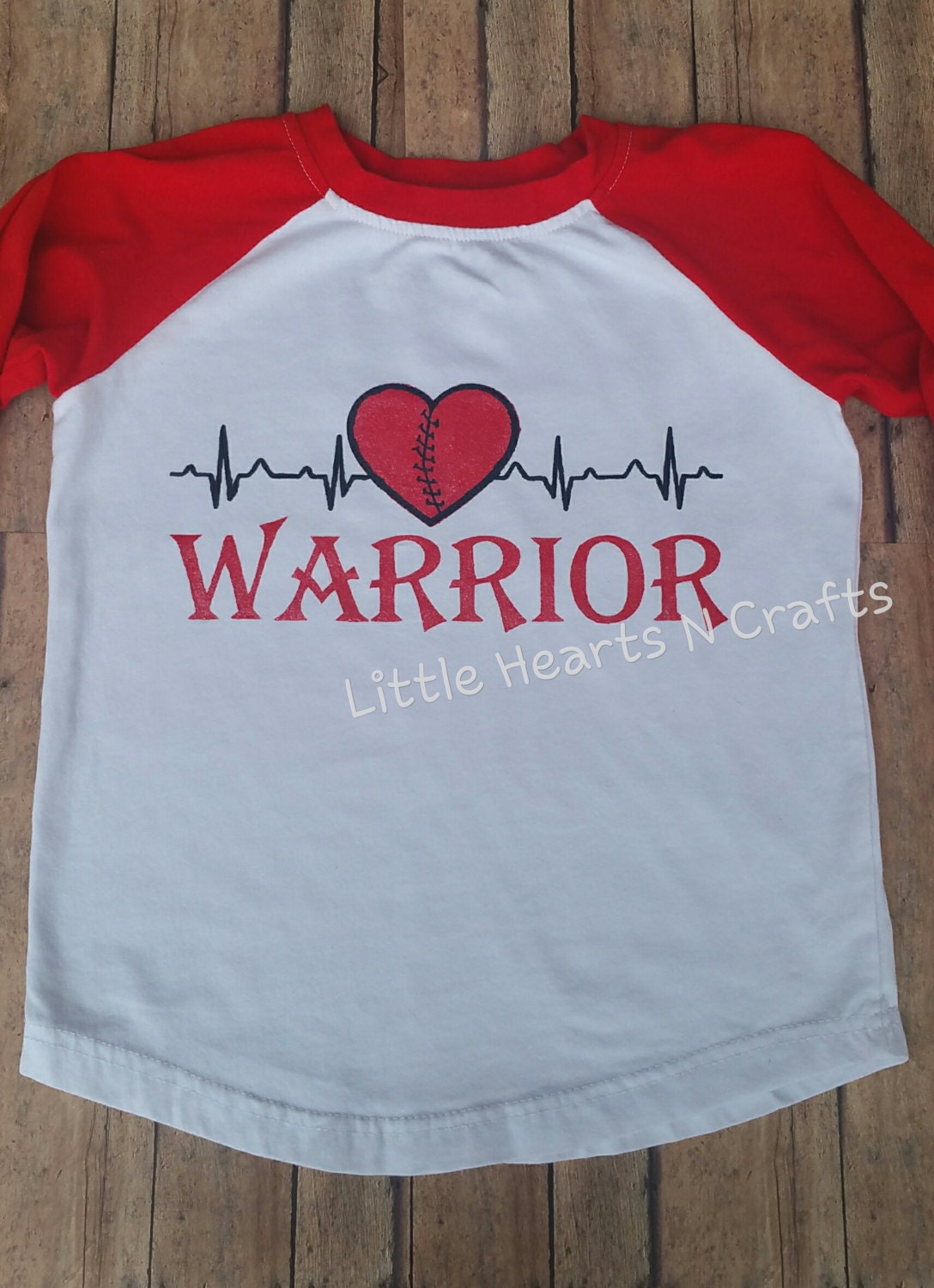 Heart Warrior shirt CHD shirt EKG congenital heart disease