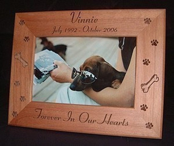 5x7 Personalized Dog Cat Frame Engraved Pet Frame Cat Lovers