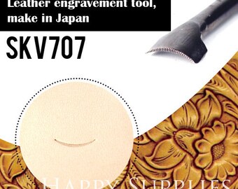 1pcs Leather Carving for Leather Craft, DIY Leather Craft Stamp for Hand Stamping Custom Steel Seal,Steel Leather Engrave Tool (SKV707)
