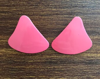 1980's Coral Triangle Earrings