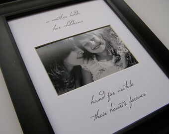 A Mother Holds Her Childrens Hands 8 x 10 Picture Photo Mat Design M18
