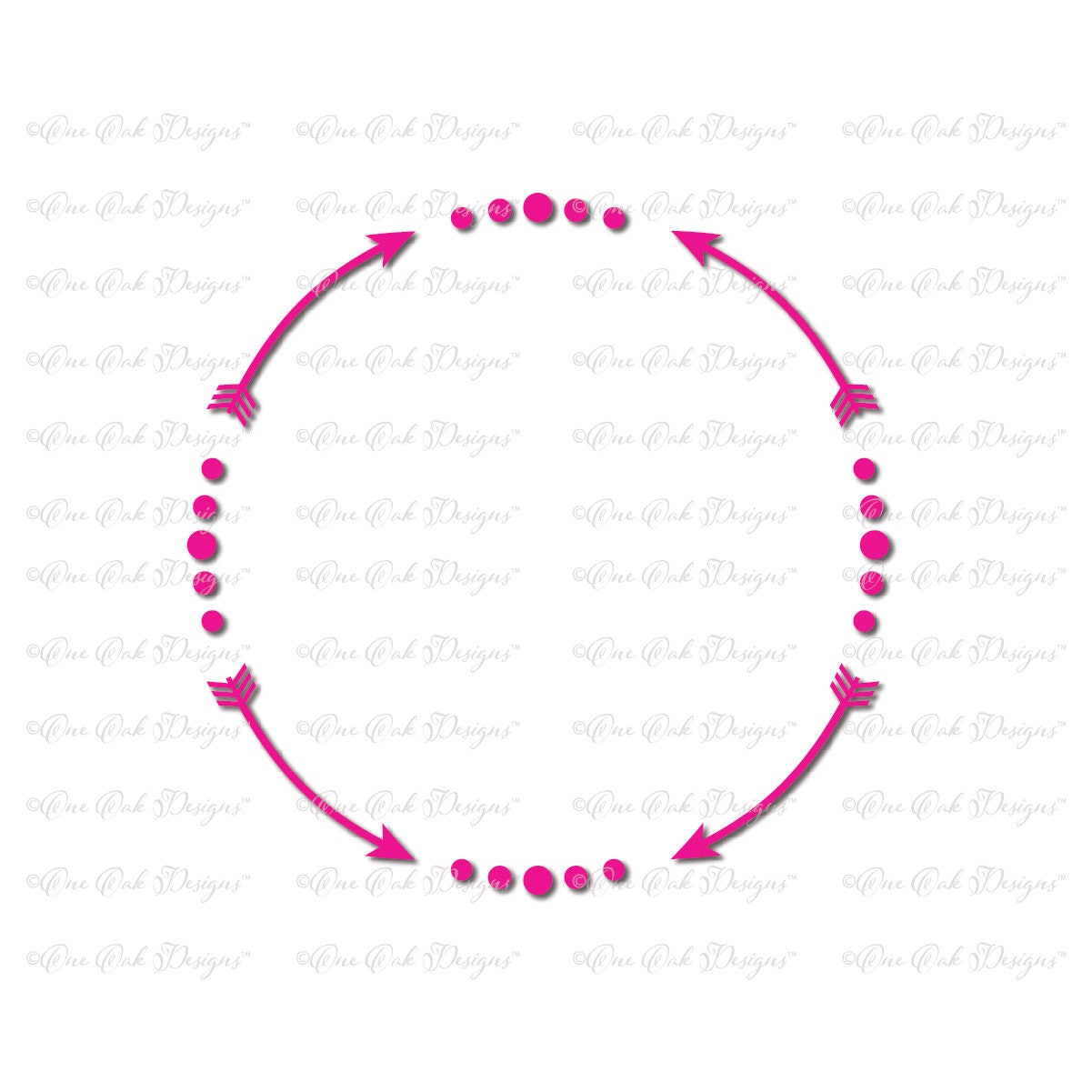 Download Arrow Circle Frame SVG File PDF / dxf / jpg / png / for Cameo