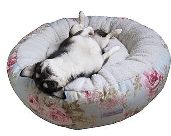 Hundebett "Toile de Jouy" Round