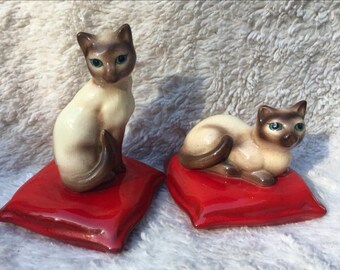 Siamese Cat Vintage California Pottery Collectible Figurines