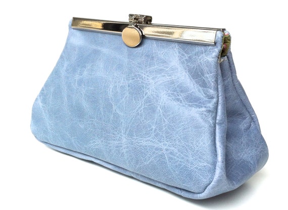Cosmetic purse,kaa berlin , makeup bag, Clutch Bag, blue