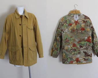 1990s Banana Republic Canvas Field Jacket / Vintage Banana Republic Jacket / Cotton Canvas Field Jacket Vintage / Size Mens Small