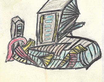 Building colorful sketch