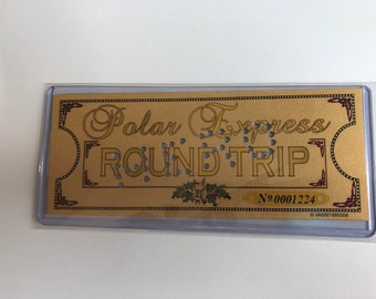 Polar Express 'HERO' Hole Punched Round Trip Keepsake Ticket