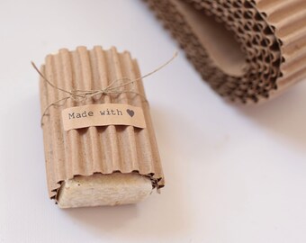 KRAFT Corrugated Wrap- 12 Yards x 3 inches wide