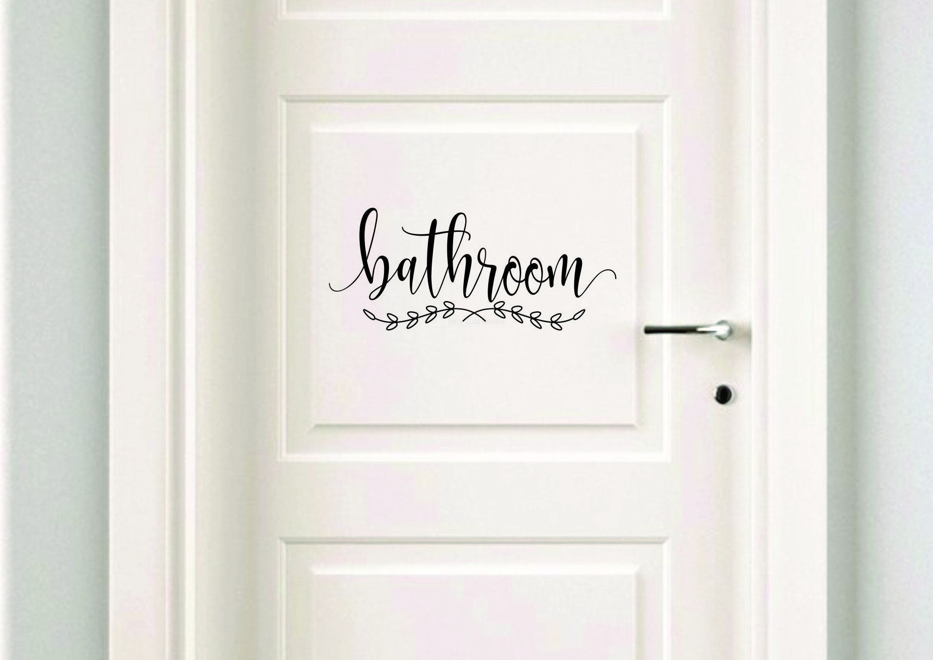 Bathroom decal make your own sign door decal bath door
