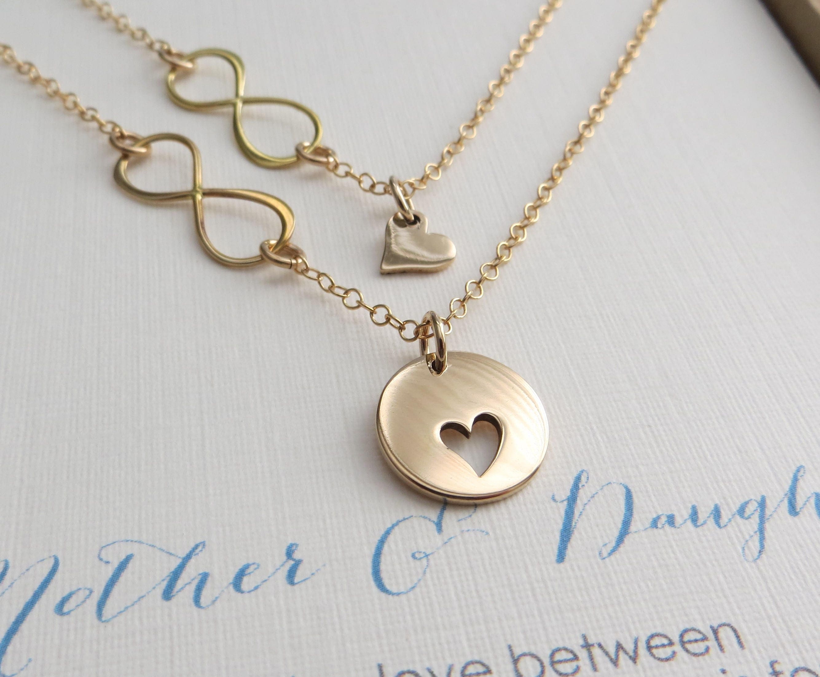 Mother daughter necklace mother daughter jewelry infinity