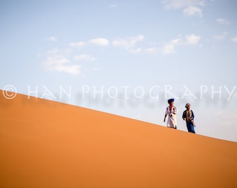 Nomadic Boys in the Sahara Desert