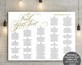seating chart poster