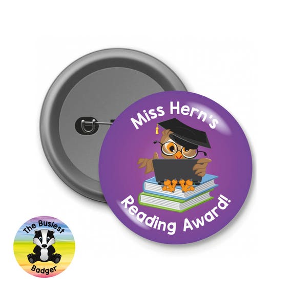 Custom Reading Award Badges Reading Badges School Badges