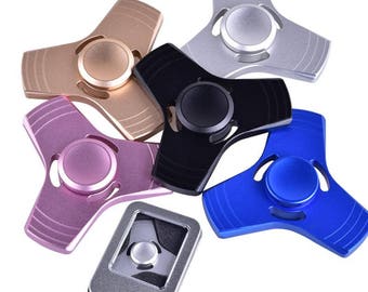 New Aluminum Metal Hand Fidget Spinner Figet Cube Desk Toy Plastic Metal~5 colors to pick from~Check out our other listings~