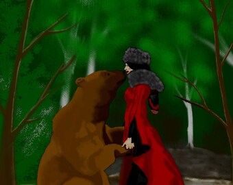 Bear Breath 11 x 9 Print w/half-inch border