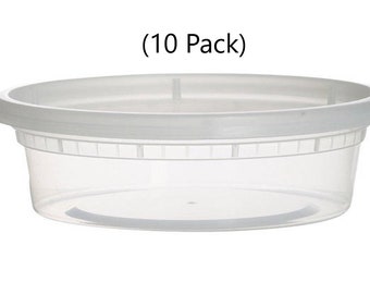 8oz Slime Containers Cheap price (10 Pack) for Slime shop plastic containers slime kit storage