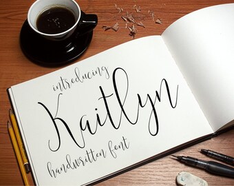 Font Download - Digital Fonts - Downloadable Handwritten font – Script font – Open True Type Font Download Instant Download Calligraphy Font