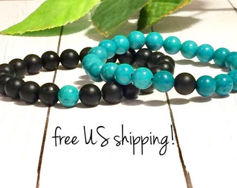 Distance Bracelets, Distance Bracelets for Friends, Friendship Bracelets, Distance Bracelets for Couples 8mm DreamCuff Jewelry Free Shipping