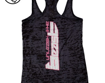 CLEARANCE SALE Women's Fitness Tank Top. Workout Tank. Fun Gym Tank Top. Burnout lightweight printed tank. Unleash The Beast Tank Top