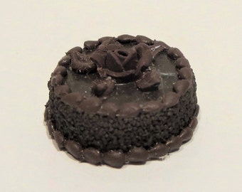 Miniature Chocolate Cake 1:12 Scale