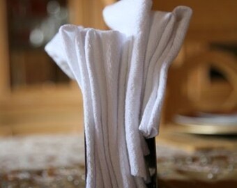 Reusable Everyday Napkins Birdseye Eco alternative UNpaper towel Set of 12 Regular size