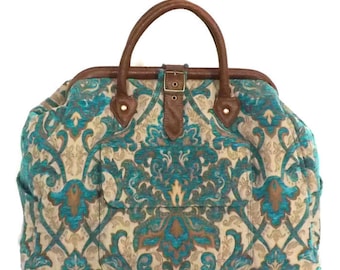 Mary Poppins Style Large Custom Carpet Bag / Travel Bag