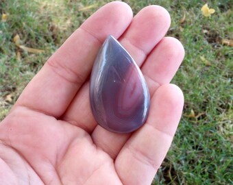 LargeBanded Agate Teardrop Cabochon