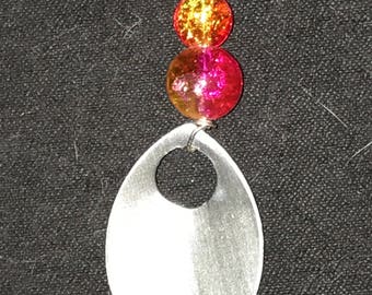 Fire Dragonscale Chainmaille Pendant