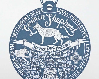 German Shepherd Dog Print