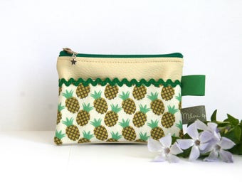 Coin Collection worn Nananas coin pineapple fabric
