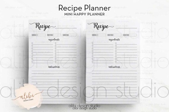 create 365 recipe planner