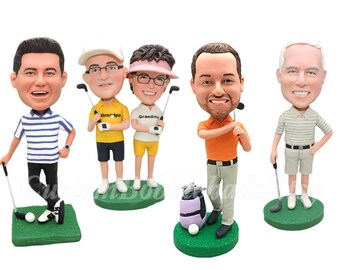 Custom Golf Bobbleheads - Best Friend Gift - Sports Gifts - Fathers Day Golf - Gifts For Dad - Boss Gift - Personalized Golf Gifts For Men