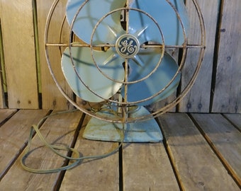 General Electric Fan, Vintage Blue Fan