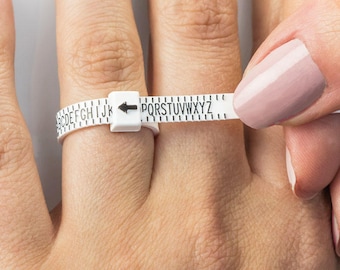 UK Ring Sizer | Kunststoff im Hause Ring Sizer | UK-Ring-Messung