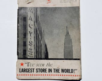 I seen the Largest Store In The World, Paperback Book, Macys, 1939, Vintage Book, Book on Macys