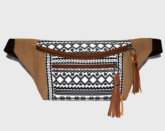 Fanny packs Light Brown Thai Triangle/fanny pack/Hip Bags/belt bag/bum bag/bags/fanny pack festival/waist bag/crossbody bag/buy 3 get 1 free