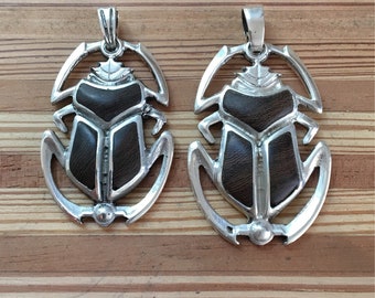 Silver and wood beetle