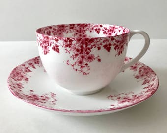 Large Breakfast Cup Shelley Dainty Pink Tea Cup & Saucer Bute Shapped