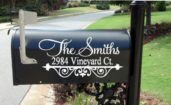 Download Personalized Monogram Custom Mailbox Decal