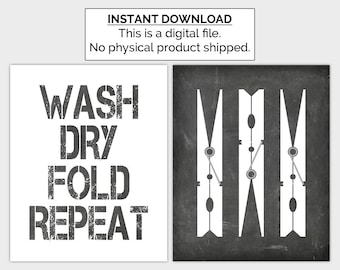 Laundry Print Bible Verse Print Laundry Room Decor