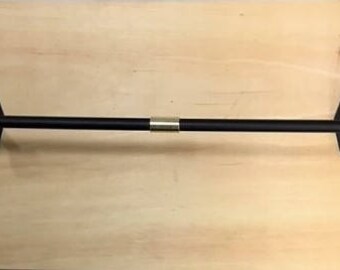 Modern Black and Brass Towel Bar Towel Holder Handmade