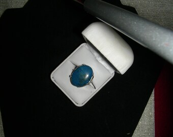 Genuine Shatucktite Oval in Sterling Silver Ring Size 8