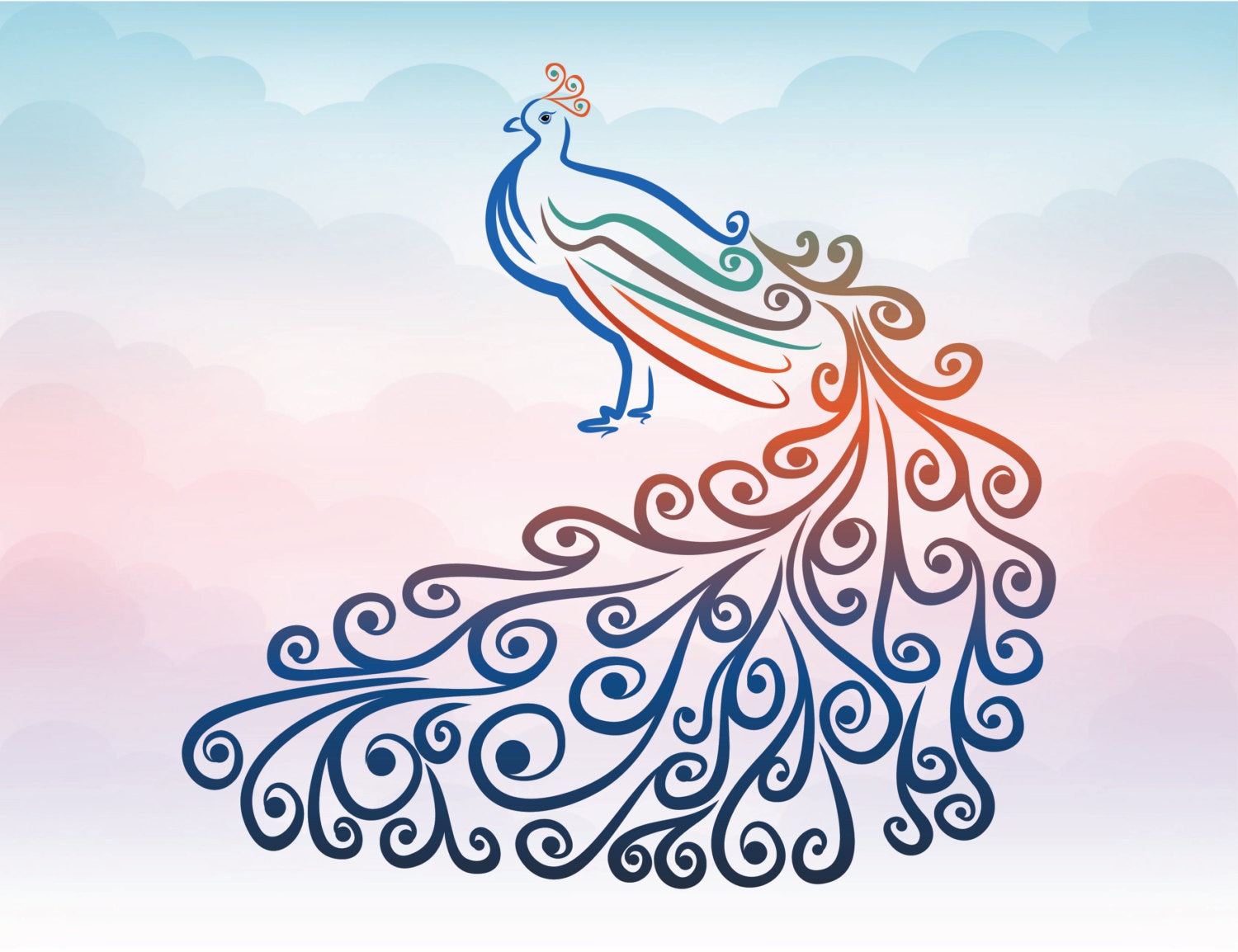 Peacock Svg File Peacock Cut Files Peacock Clipart Pe - vrogue.co