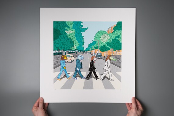 The Walrus Was Paul - Abbey Road inspired - Giclée art poster print by Oliver Lake